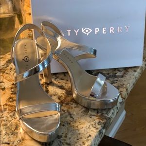 Katy Perry Women's The Naomi-Mirror Heeled Sandal